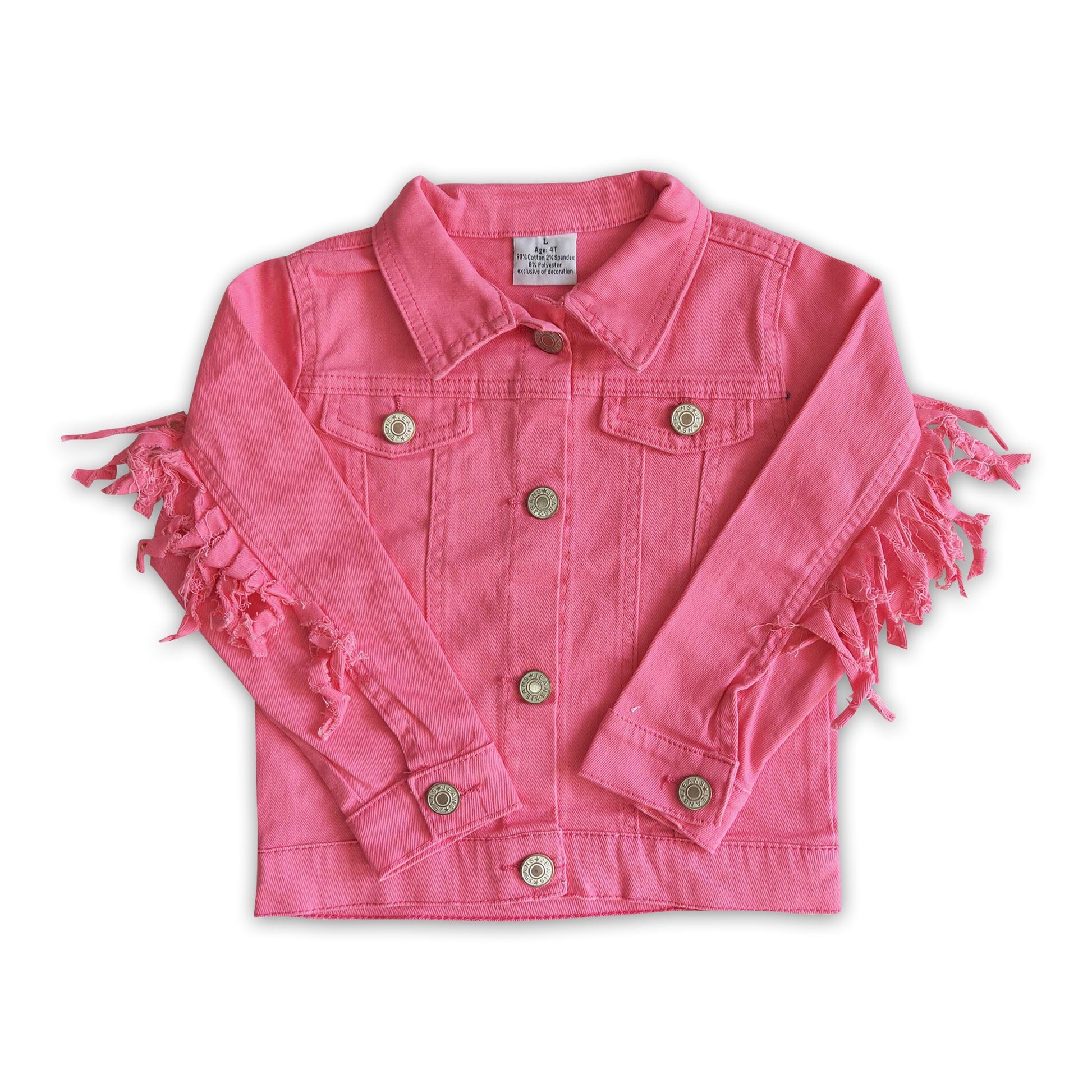 Pink Denim Jacket L