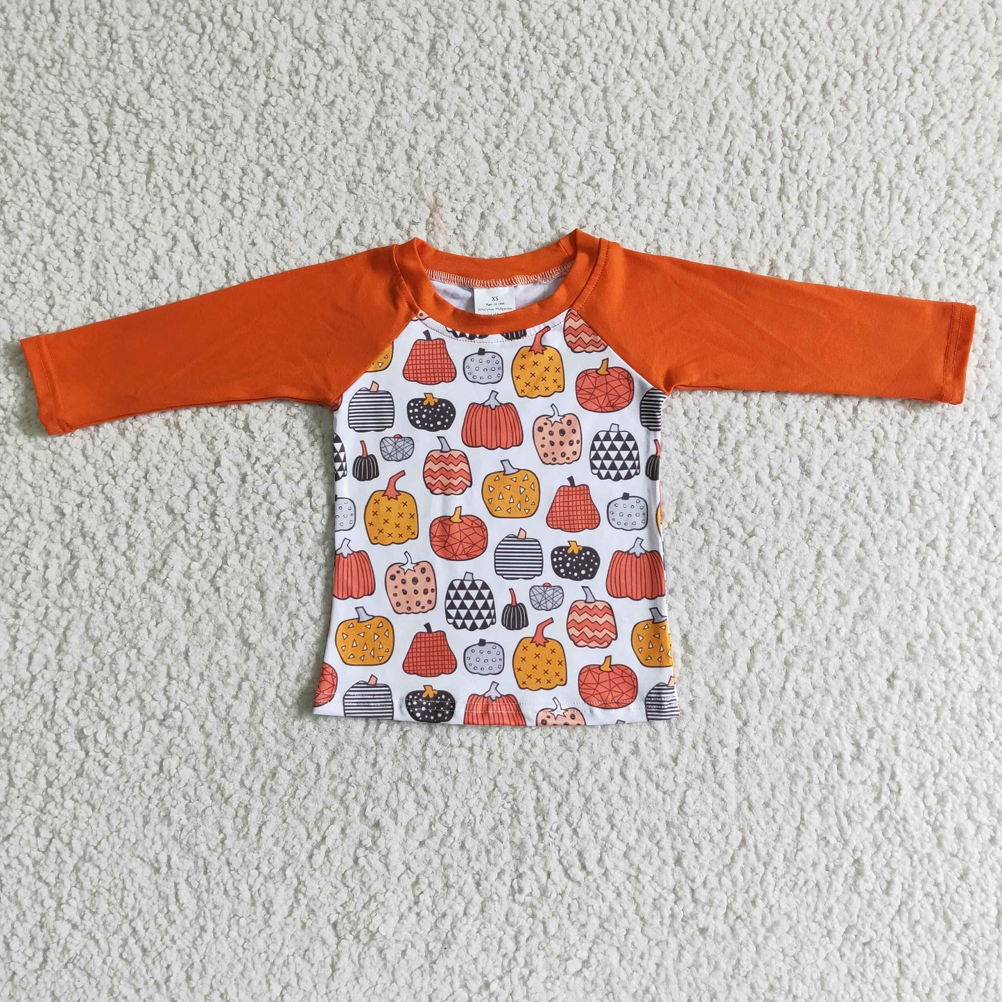 Boy Orange Pumpkin shirt