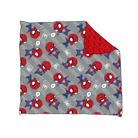 MOQ 5 spider grey kids boy blanket