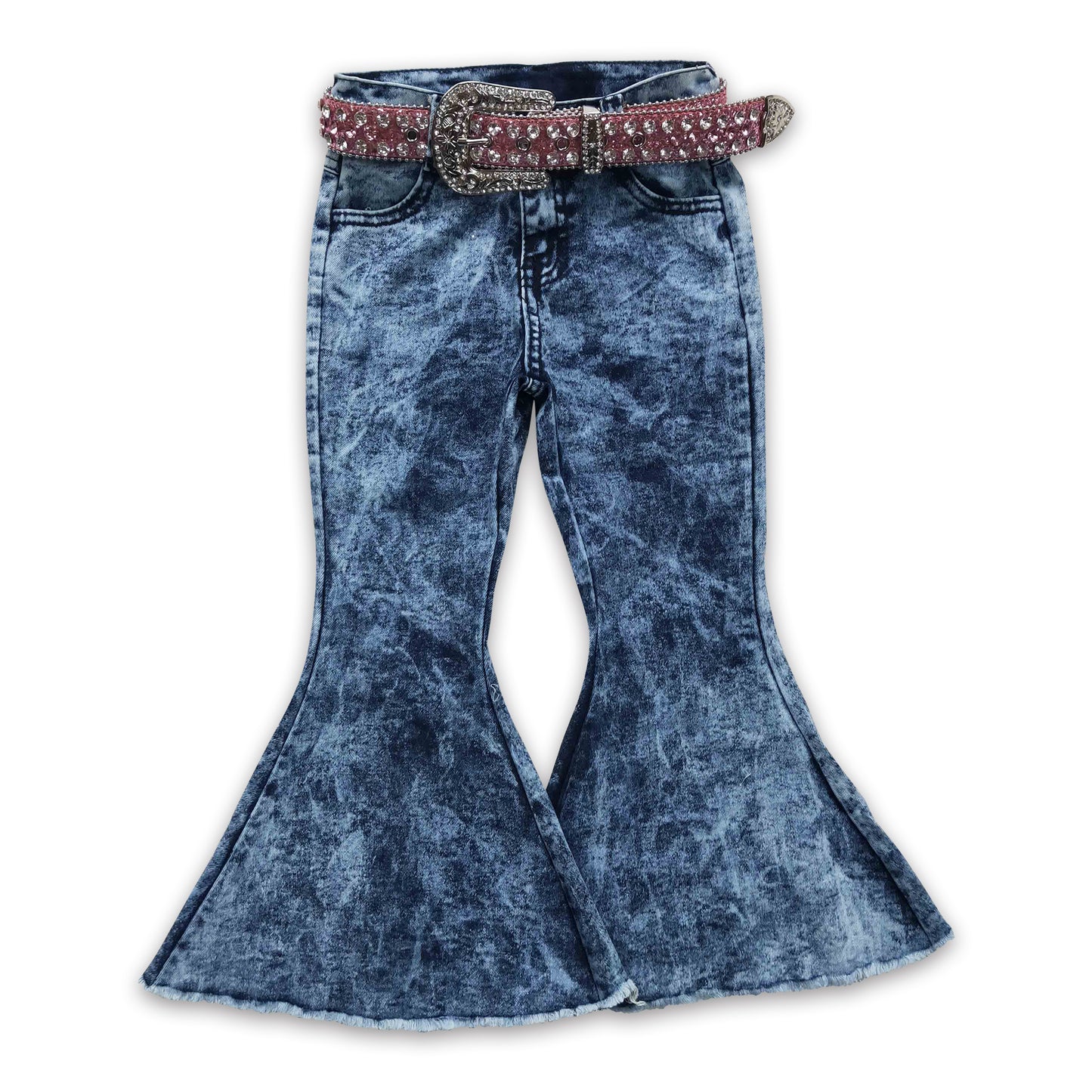 Mommy and me jeans kids girls denim pants match belt