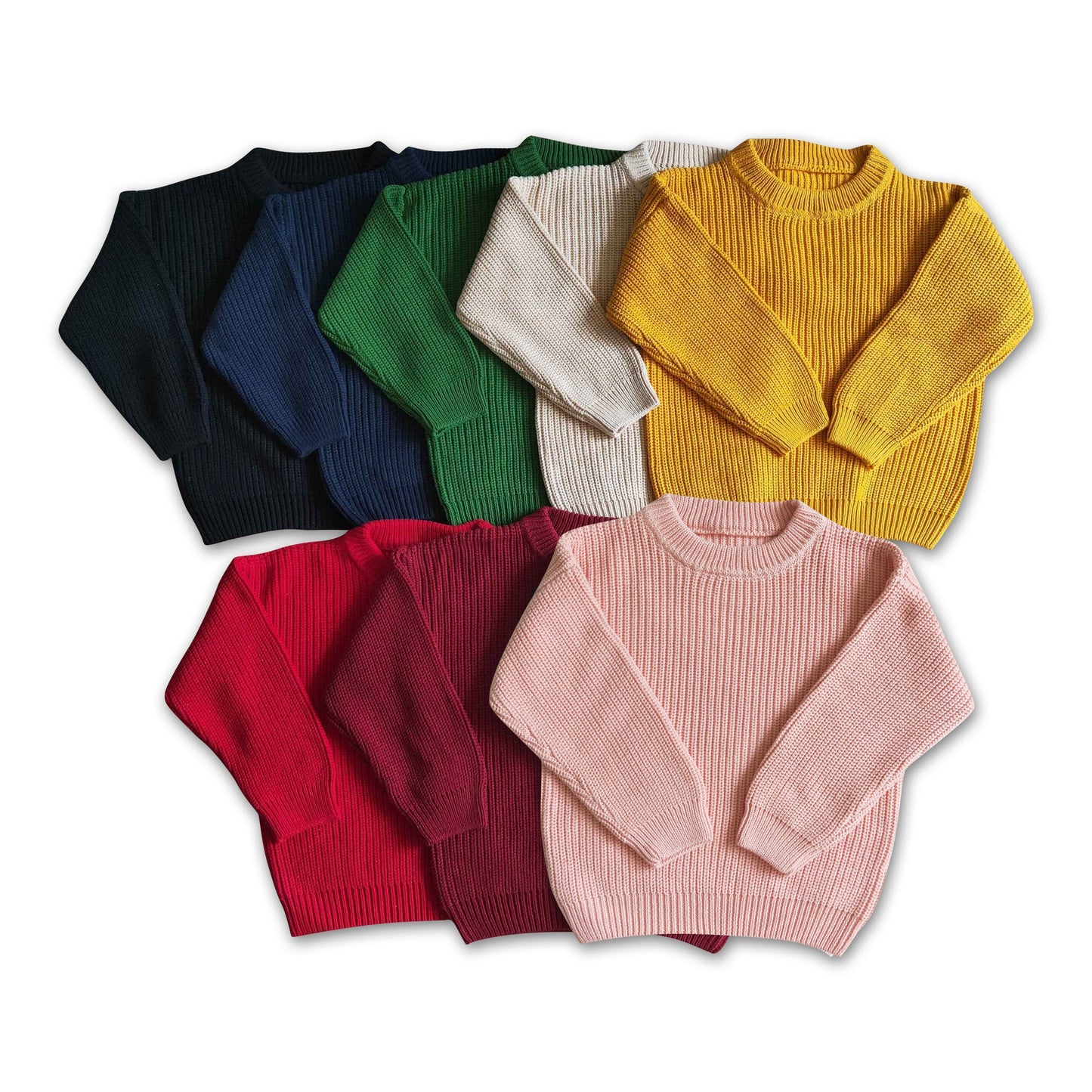 Colorful cotton winter sweaters