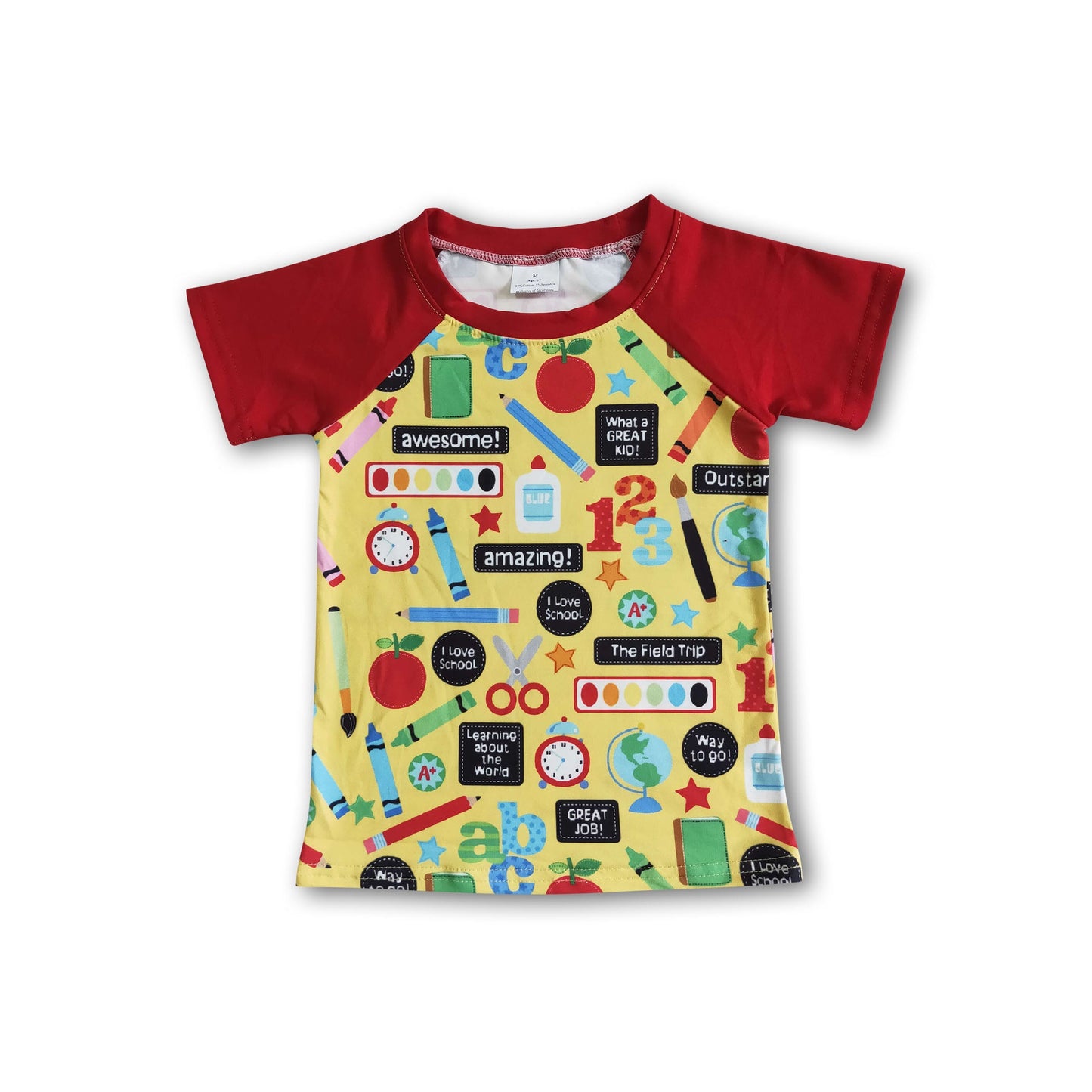 Short sleeve outstanding boy back to school shirt