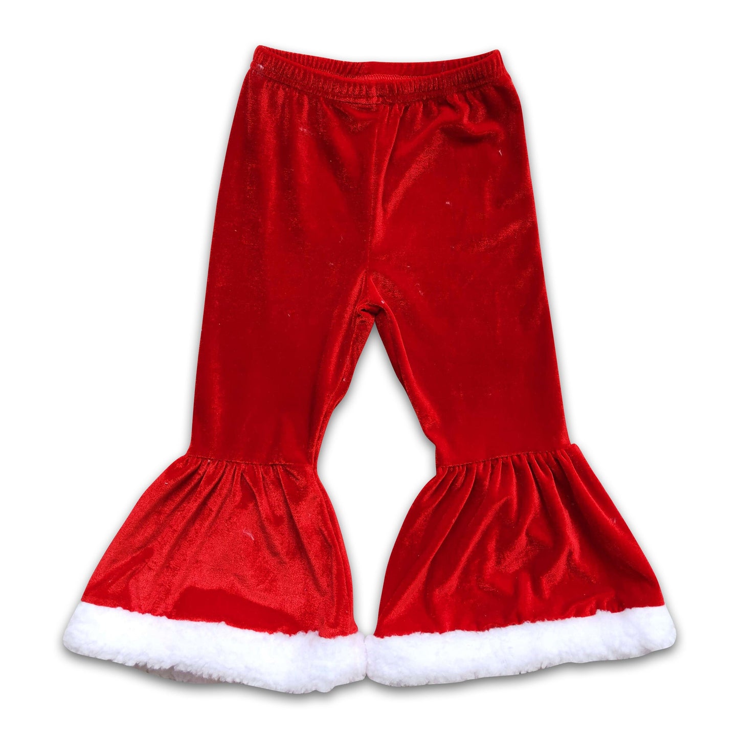 Red velvet girls Christmas pants