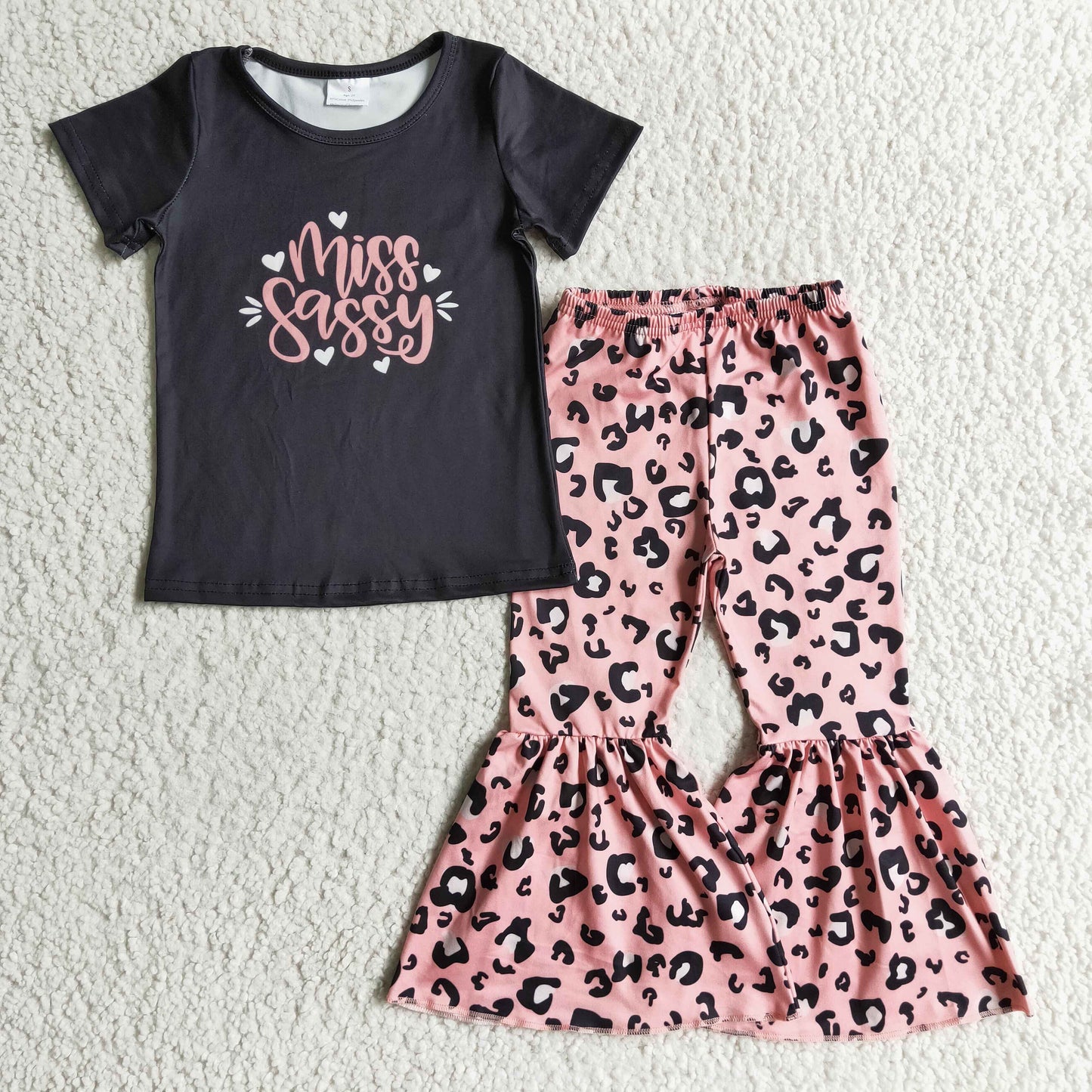 Girl Sassy Pink Leoaprd outfit