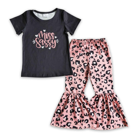 Girl Sassy Pink Leoaprd outfit