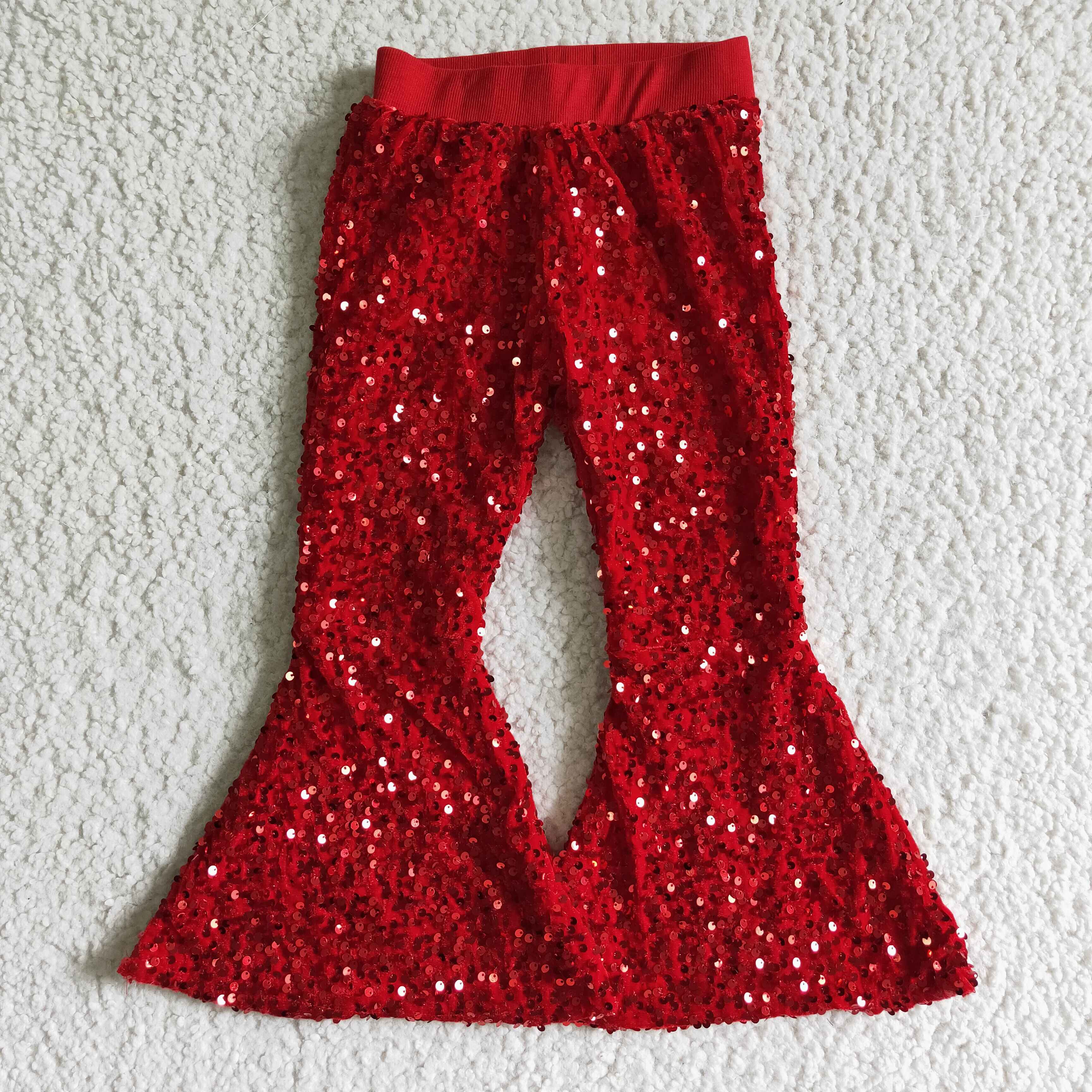 Red sequin sale bell bottoms