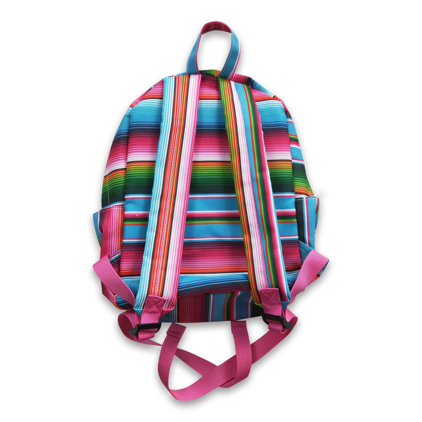 Pink blue stripe western backpack kids girls back to school bags