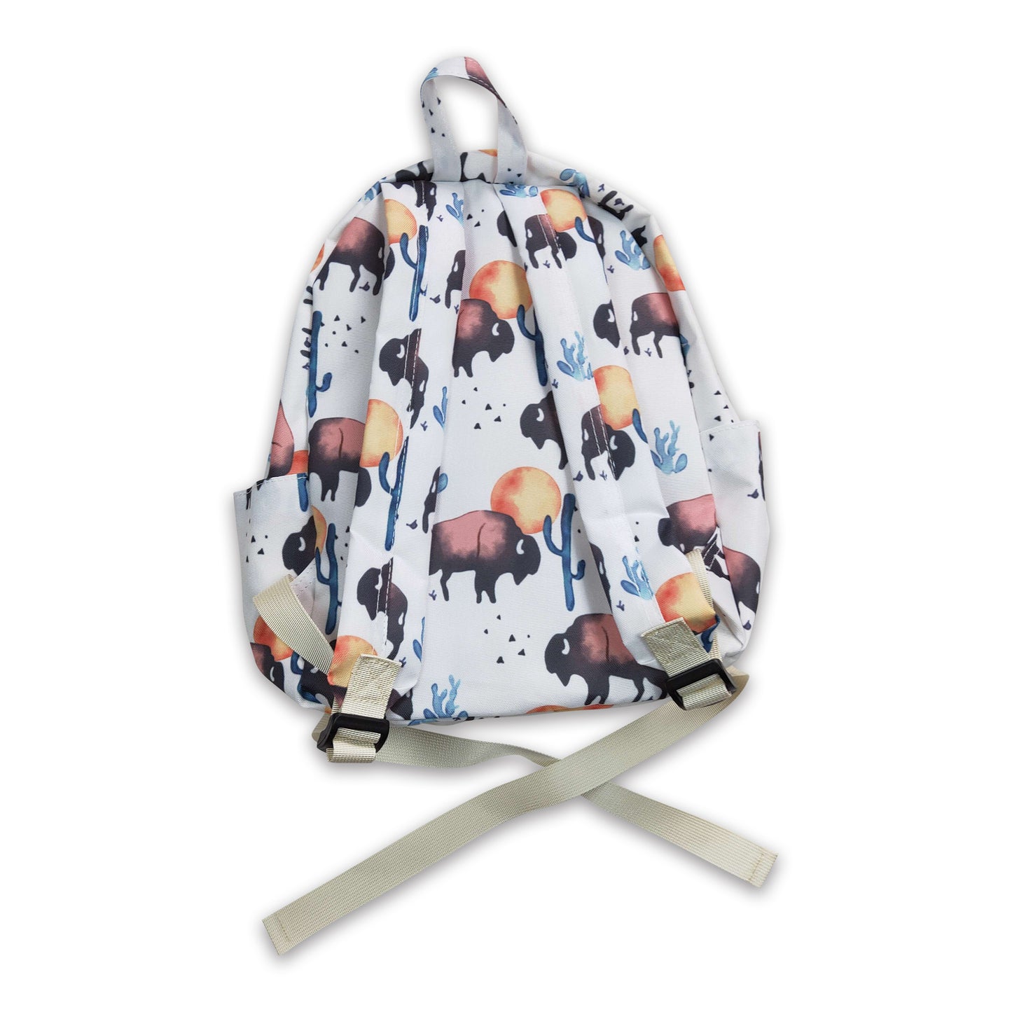 Cow cactus western backpack kids back to school bags