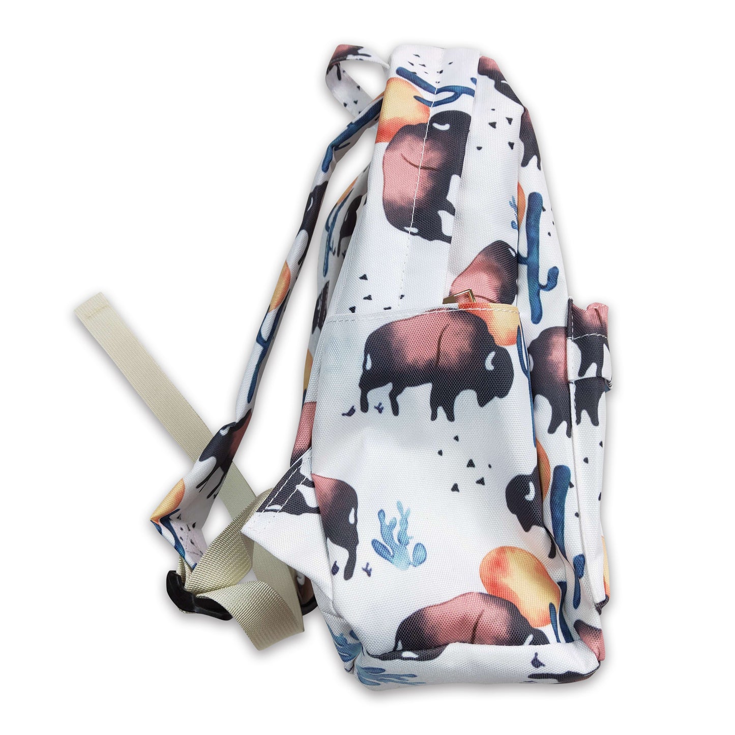 Cow cactus western backpack kids back to school bags