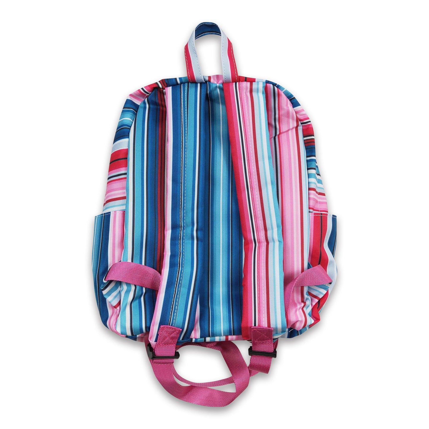 Pink blue stripe western backpack kids girls back to school bags