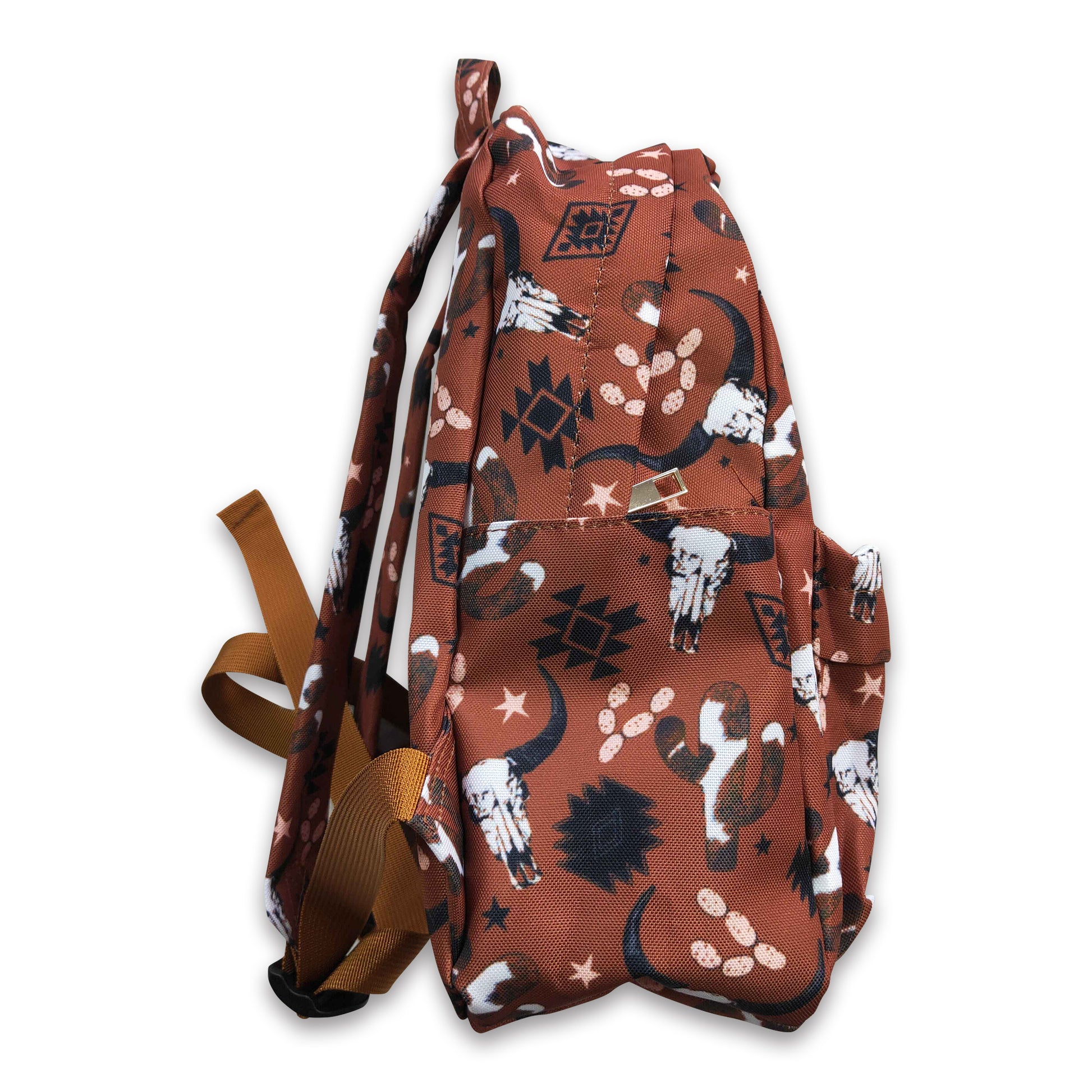 Cactus bull skull western backpack kids girls back to school bags ...