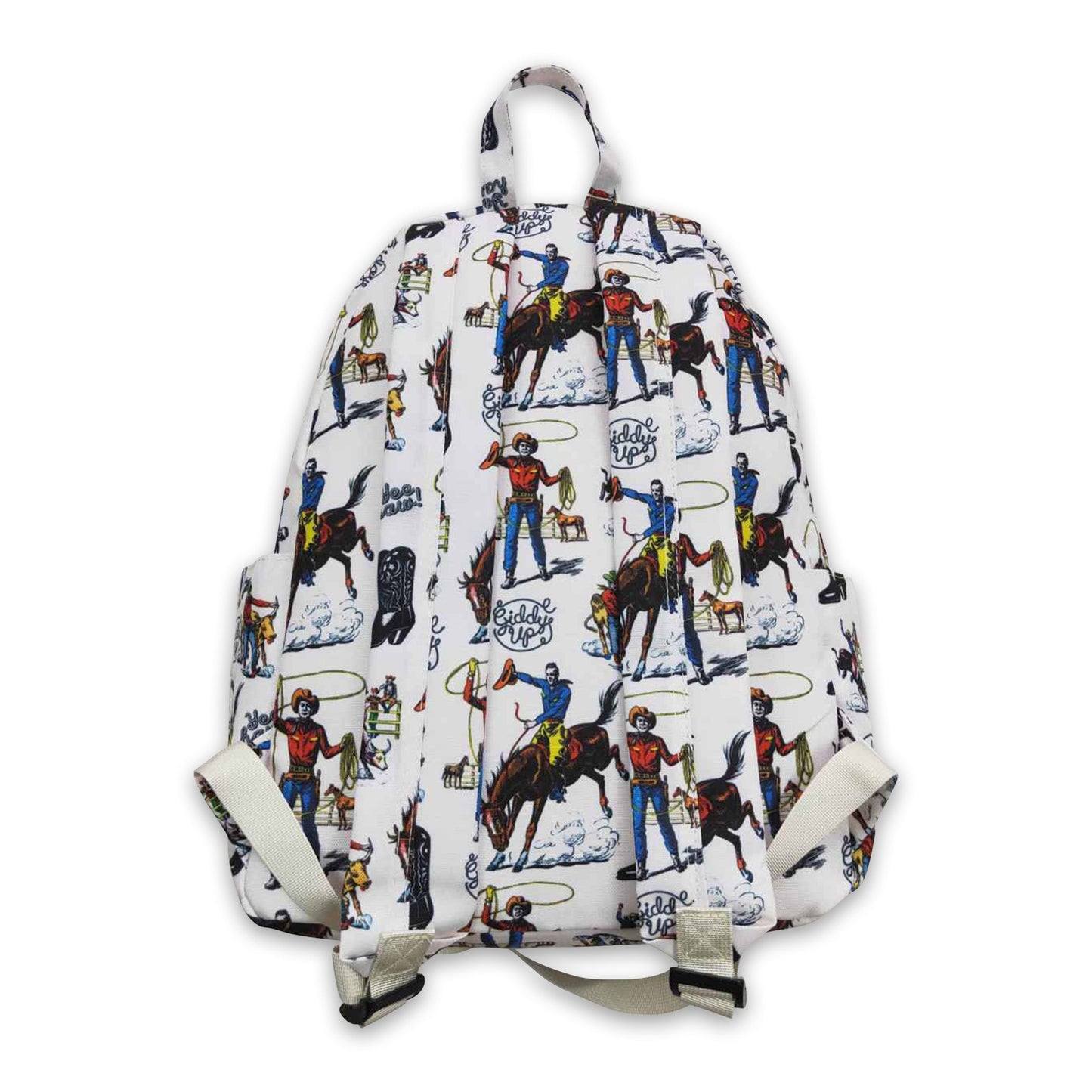 Boots horse rodeo western kids backpack