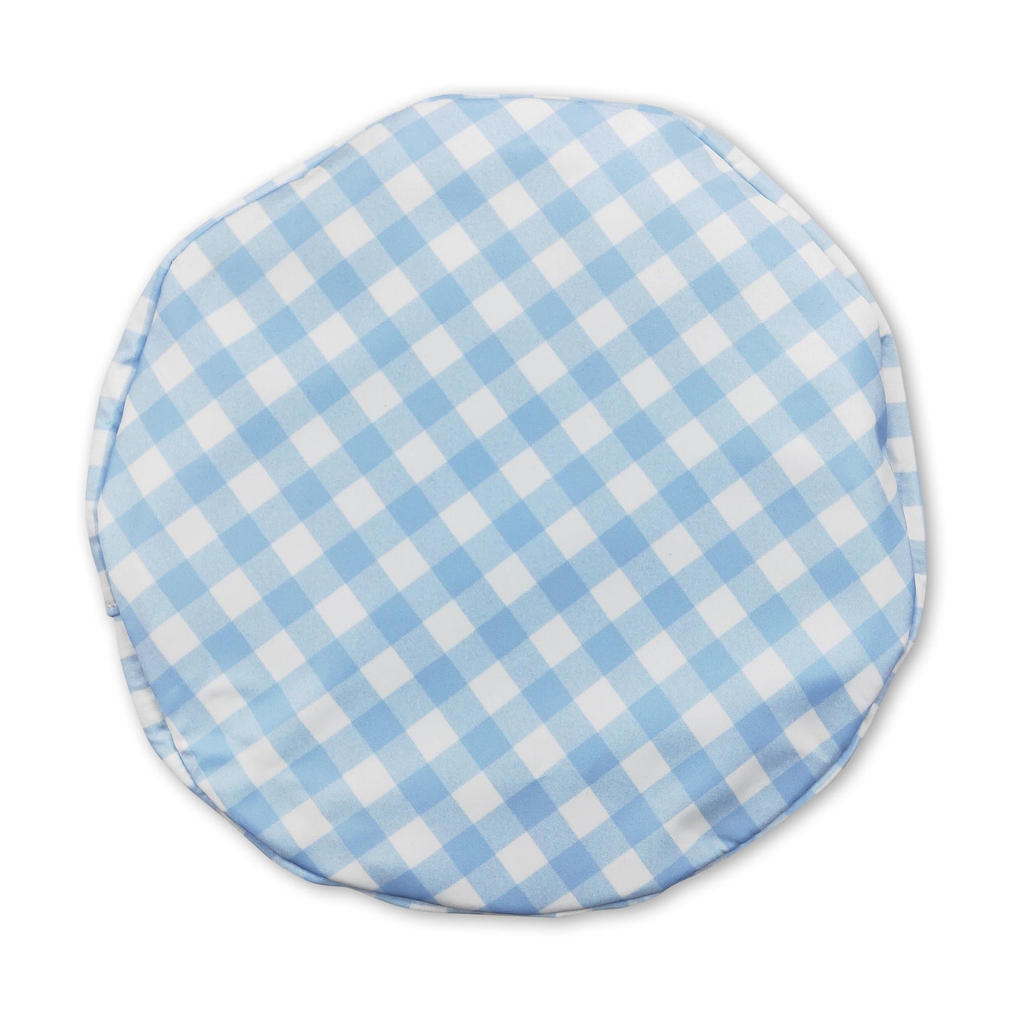 Light blue plaid ruffle bunny kids boys easter basket