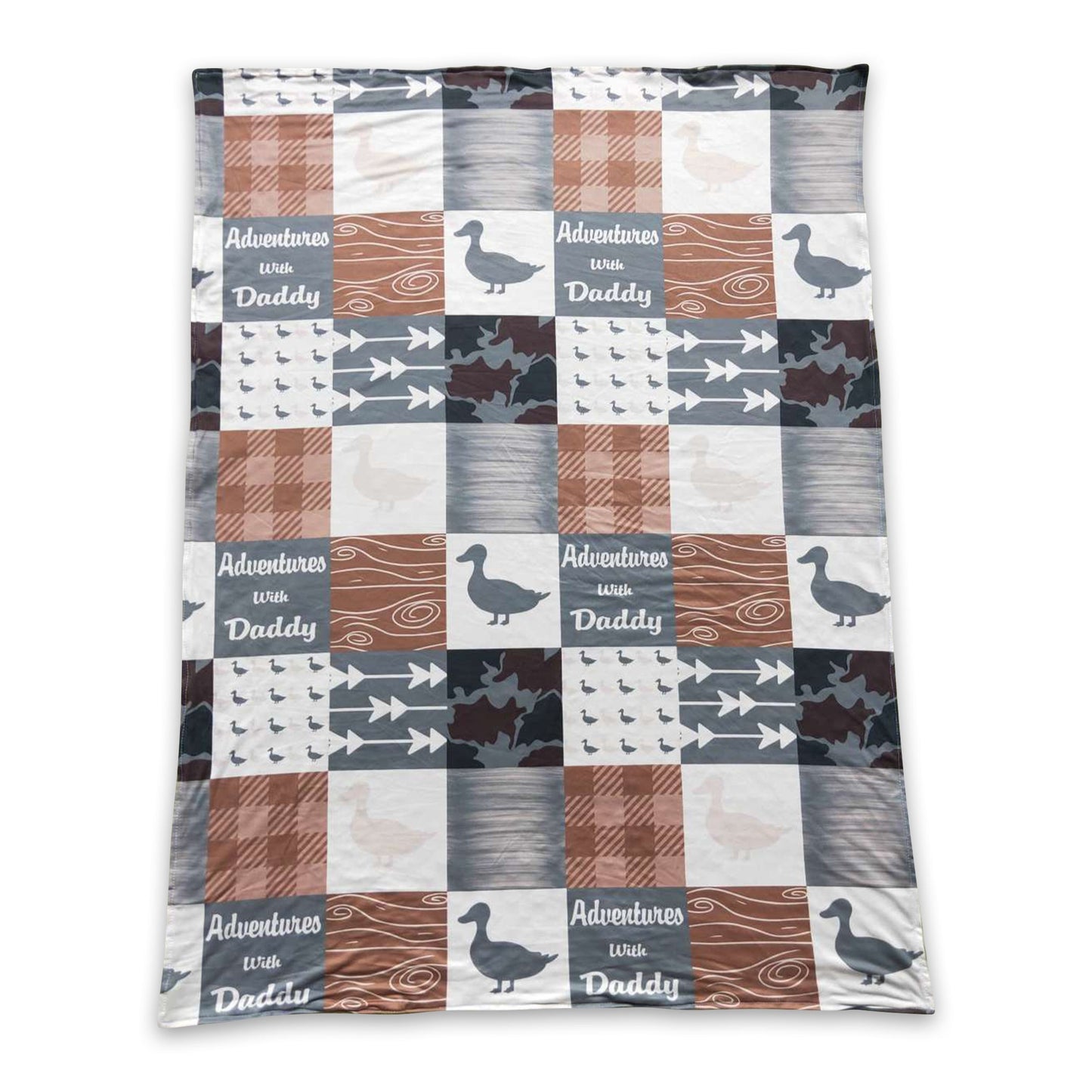 Adventure with daddy duck baby boy blankets