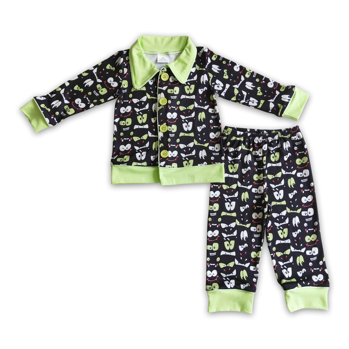 Black eyes kids boy Halloween pajamas