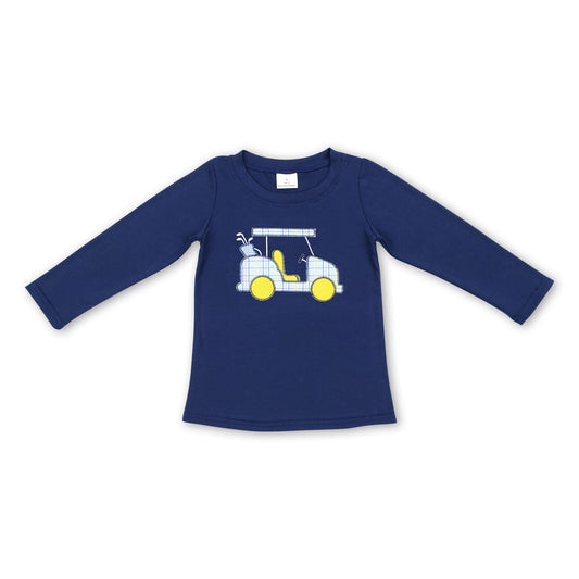 Navy golf kids boy shirt