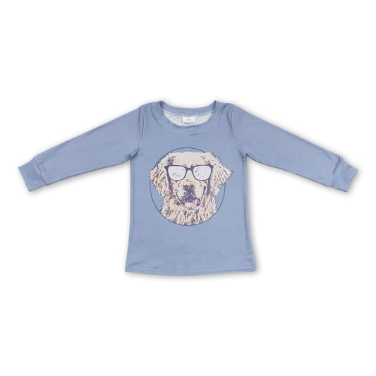 Long sleeves dog kids boy hunting shirt