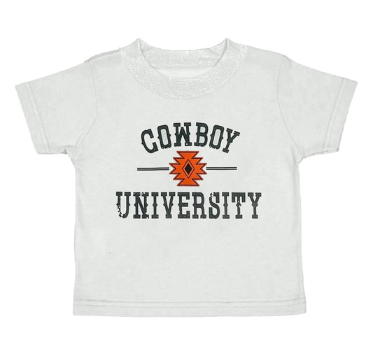 Short sleeves cowboy kids boys summer shirt