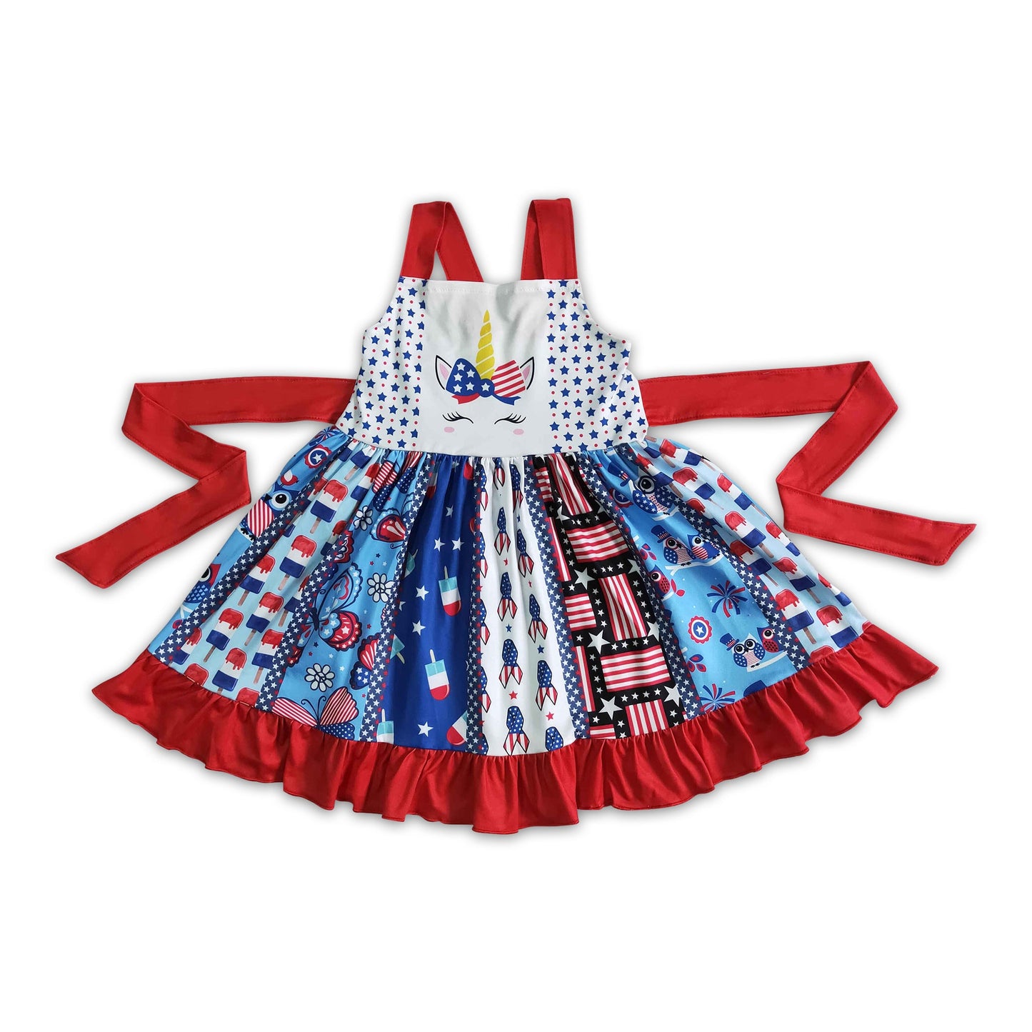 Unicorn July 4th Dress