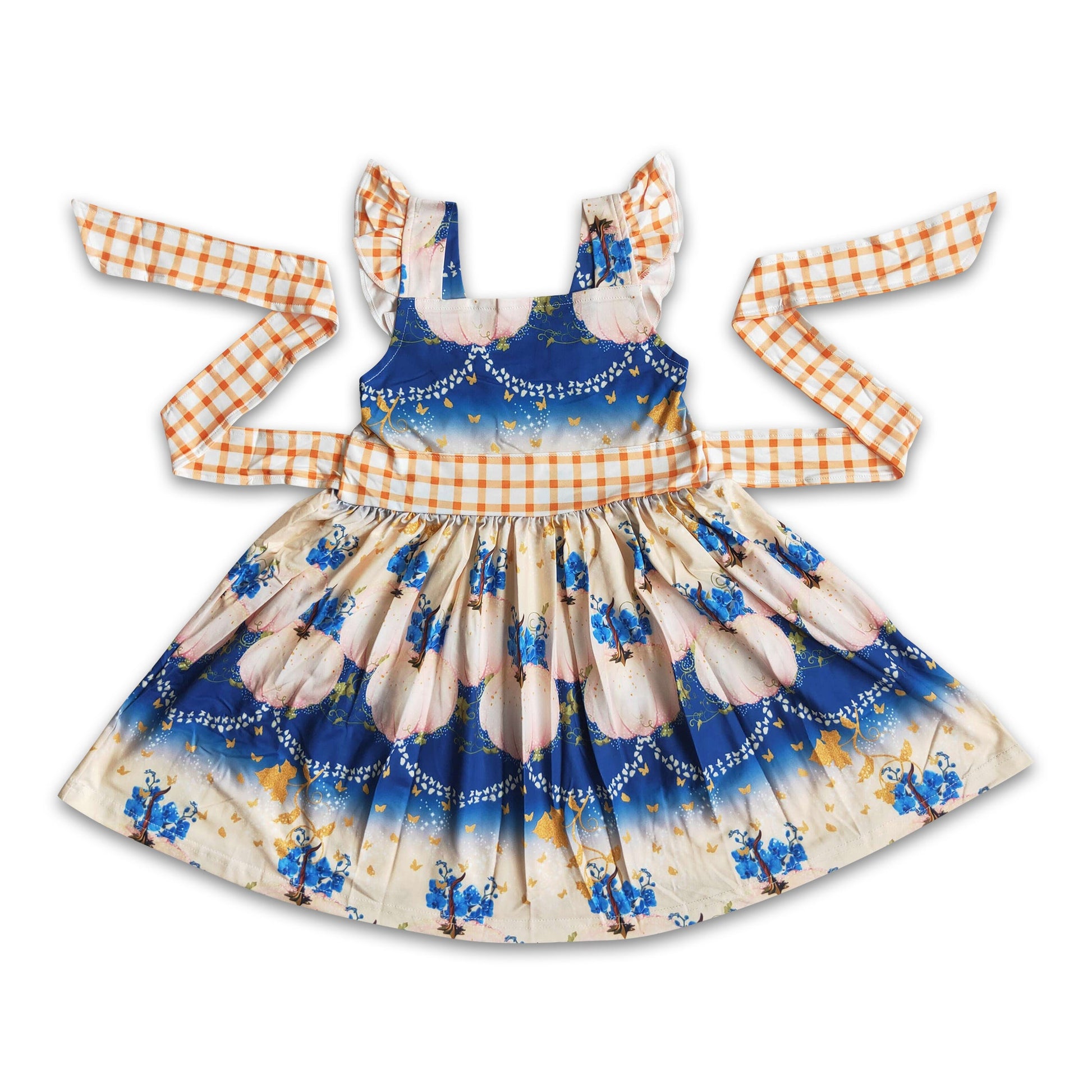 fall dresses kids 100% Cotton Retro Girl Dress Autumn New Baby Kids Casual And Comfortable Long Sleeve Button-Down Dresses Children Clothing TZ62