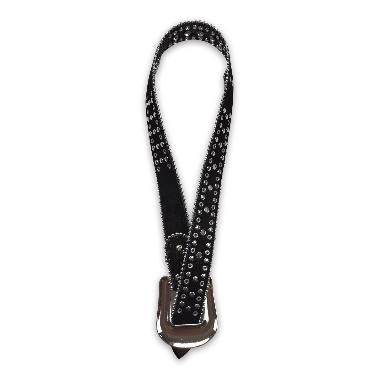 Rhinestones black cross baby girls belt