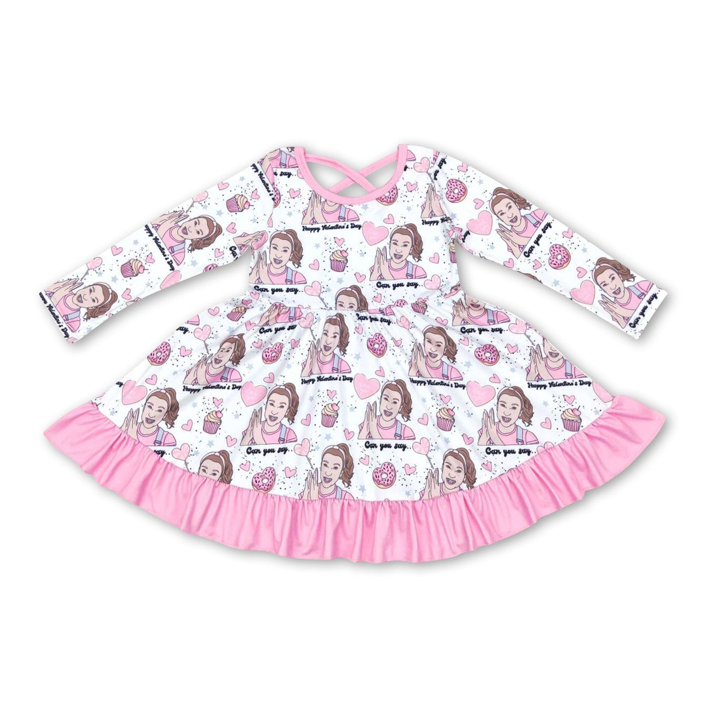 Donut lollipop teacher baby girls valentine's dress