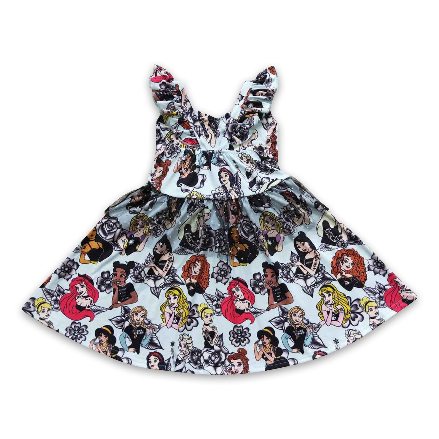 Black tulle princess girls Halloween dresses