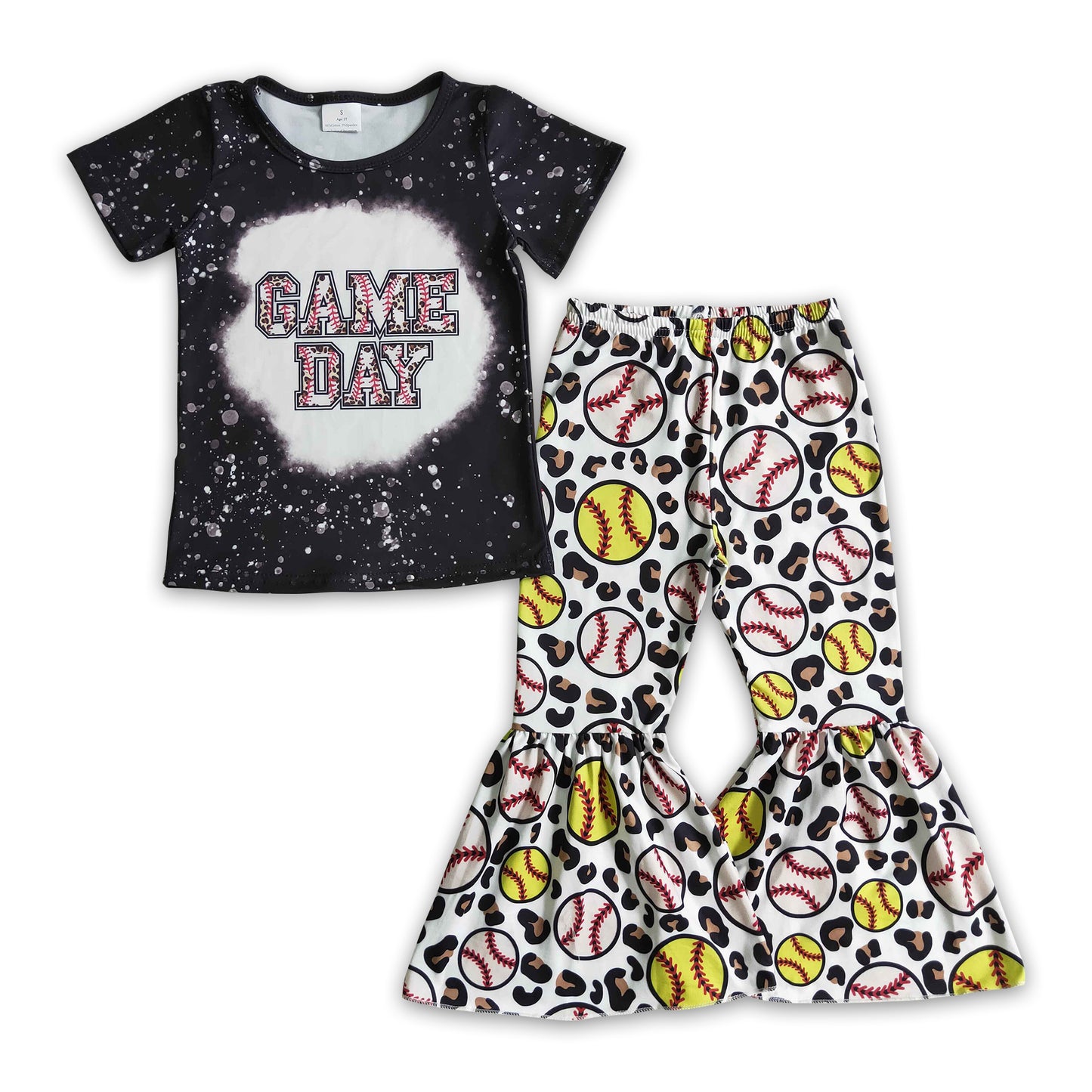 Game day softball baseball leopard girls team clothes