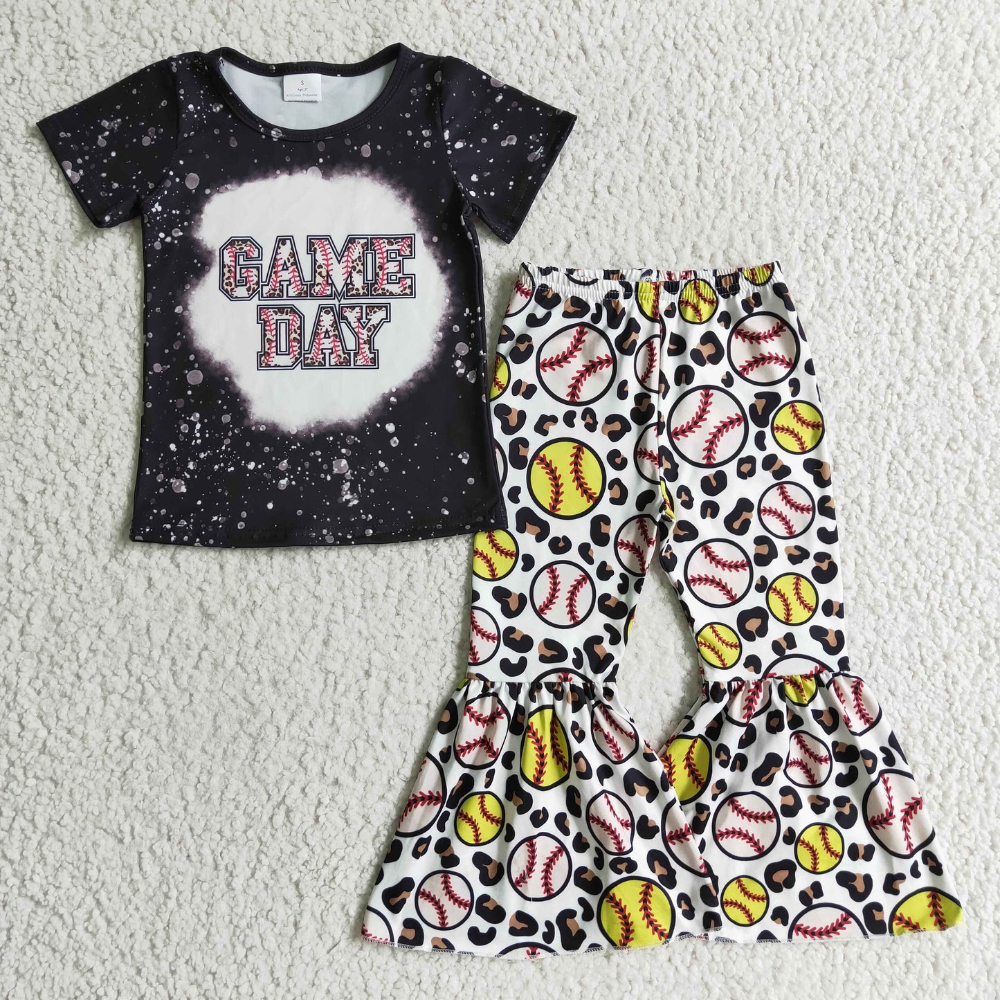 Game day softball baseball leopard girls team clothes