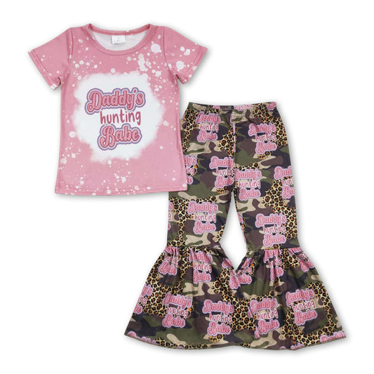 Daddy's hunting babe camo leopard girls clothes