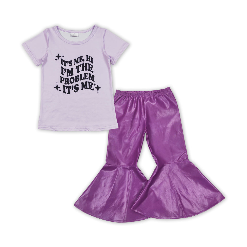 Problem top purple pants singer girls clothing