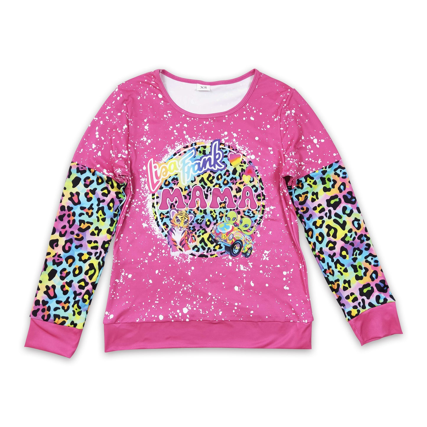 Colorful leopard tiger mama sweatshirt