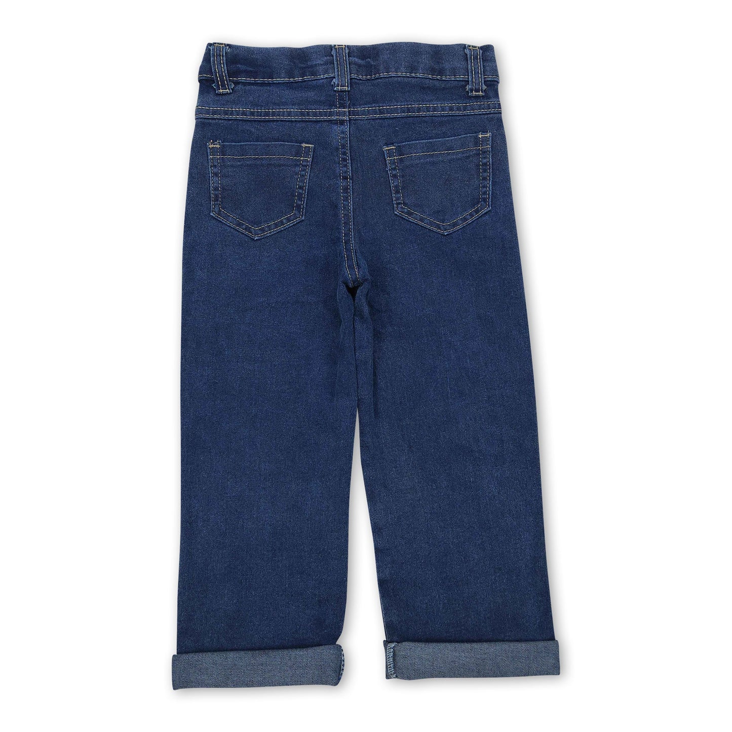 Green face Christmas denim pants boy jeans