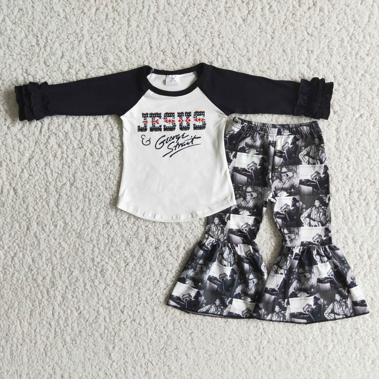 Singer print kids boutique clothes