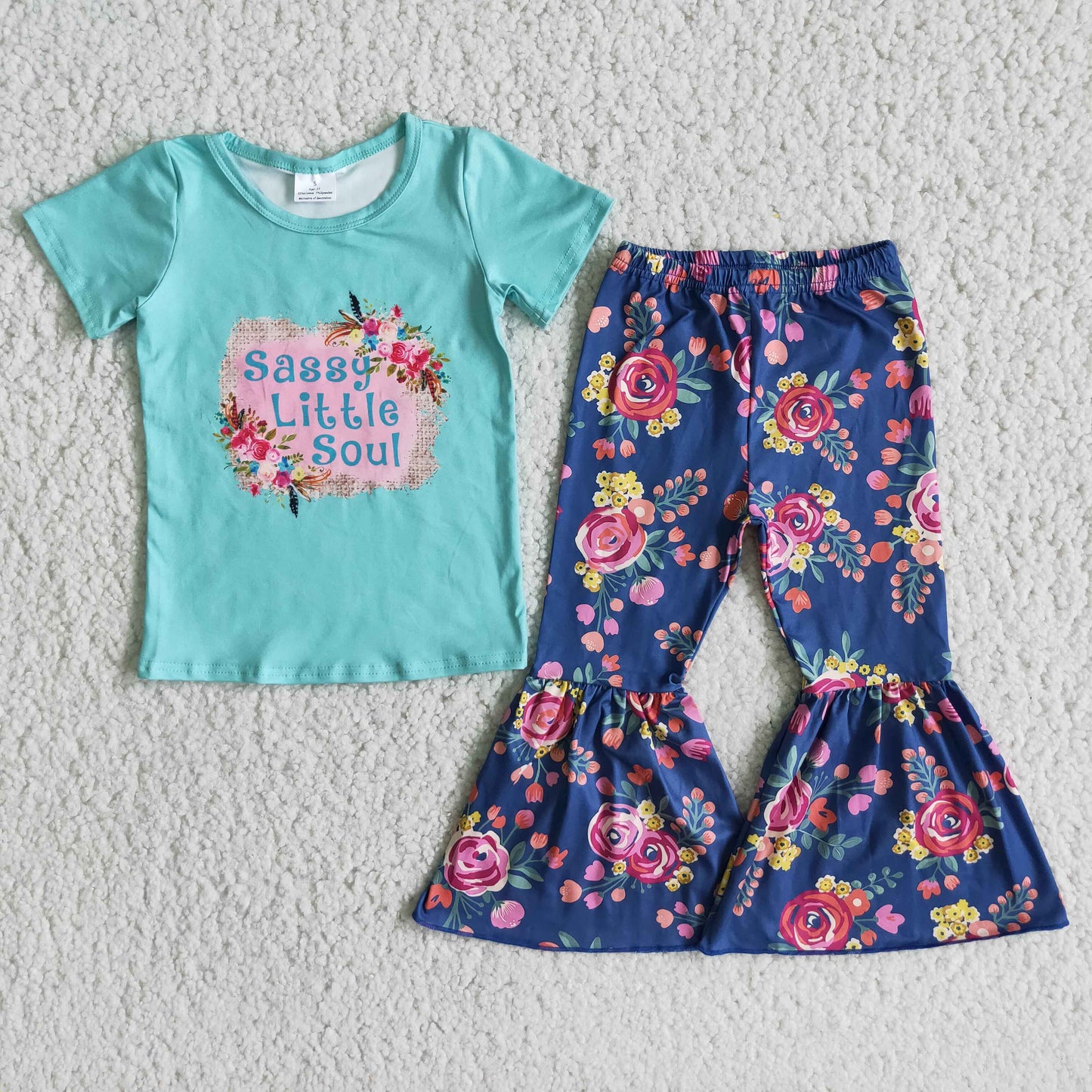 Sassy Little Soul Floral Outfit