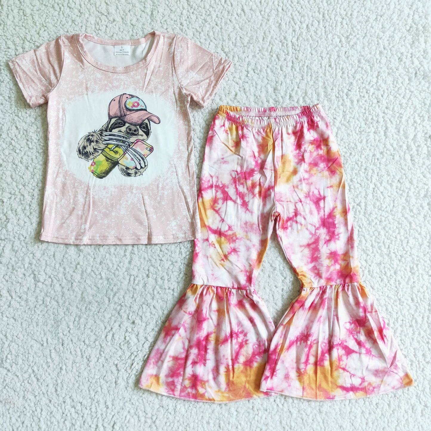 Cute Sloth Tie Dye outfit