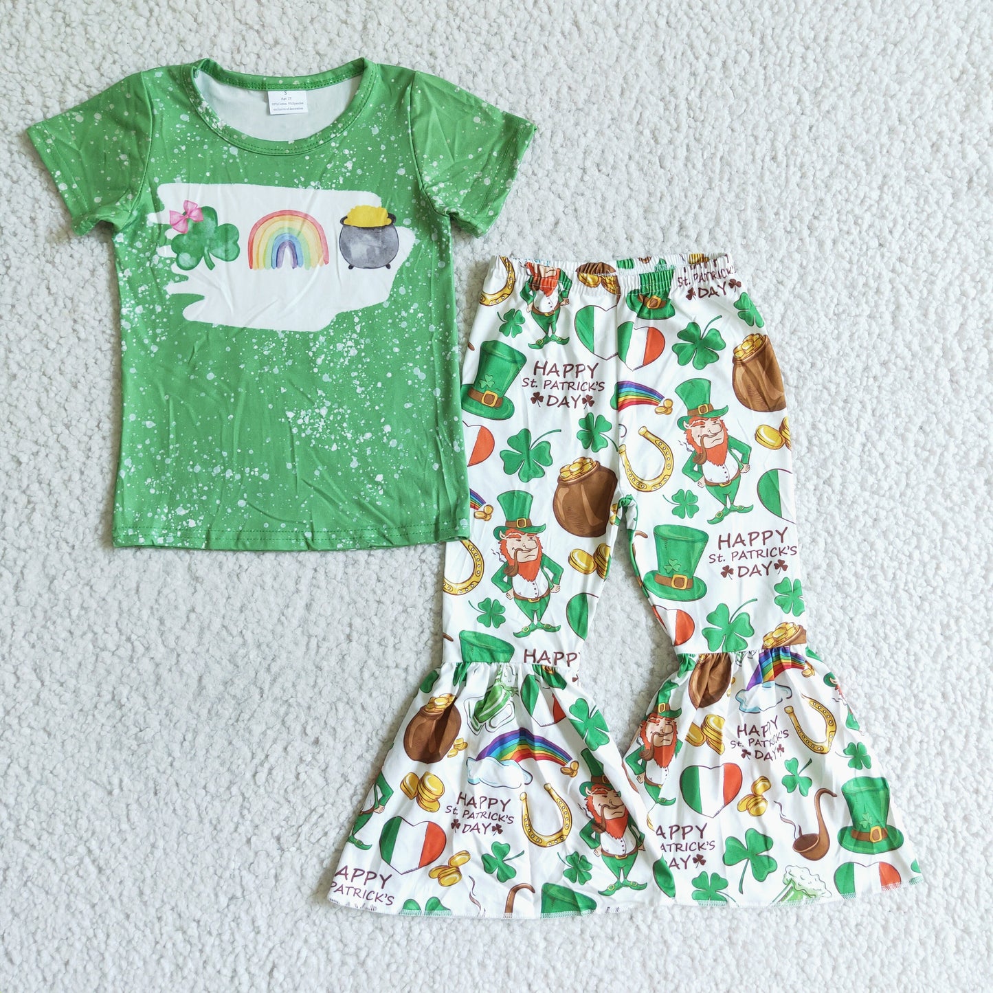 St. Patrick's Day Bell Pants Set