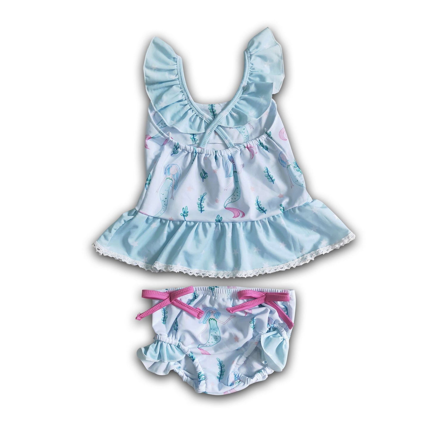 Sea print baby girls summer swimsuit