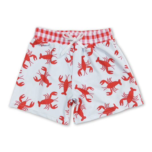 Crawfish kids boy summer swim trunks