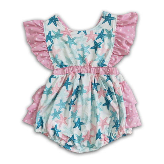 Shells bubble baby girls summer romper