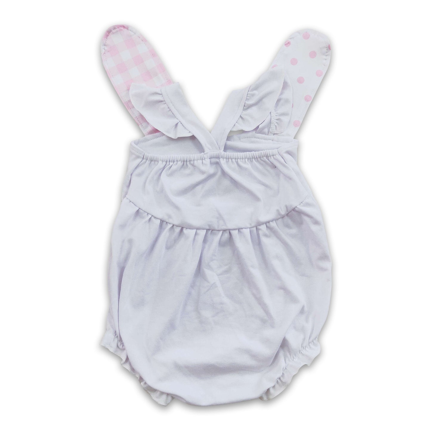 Bunny ears cute baby girls easter romper