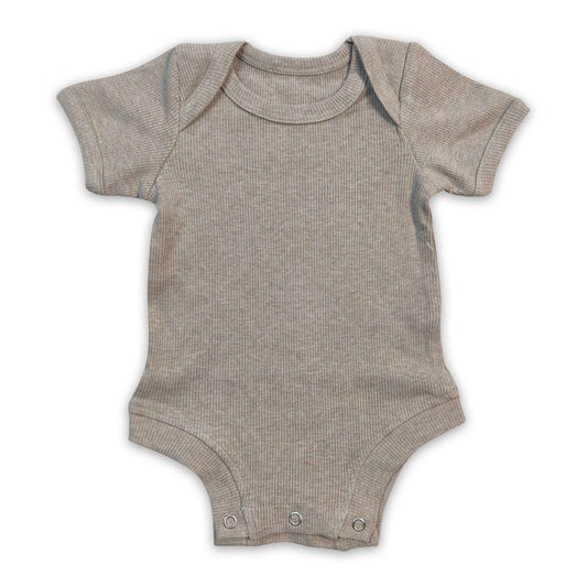 Khaki short sleeves cotton baby kids romper