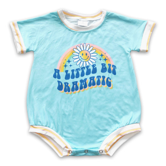 A little bit dramatic sun rainbow baby girls boho romper