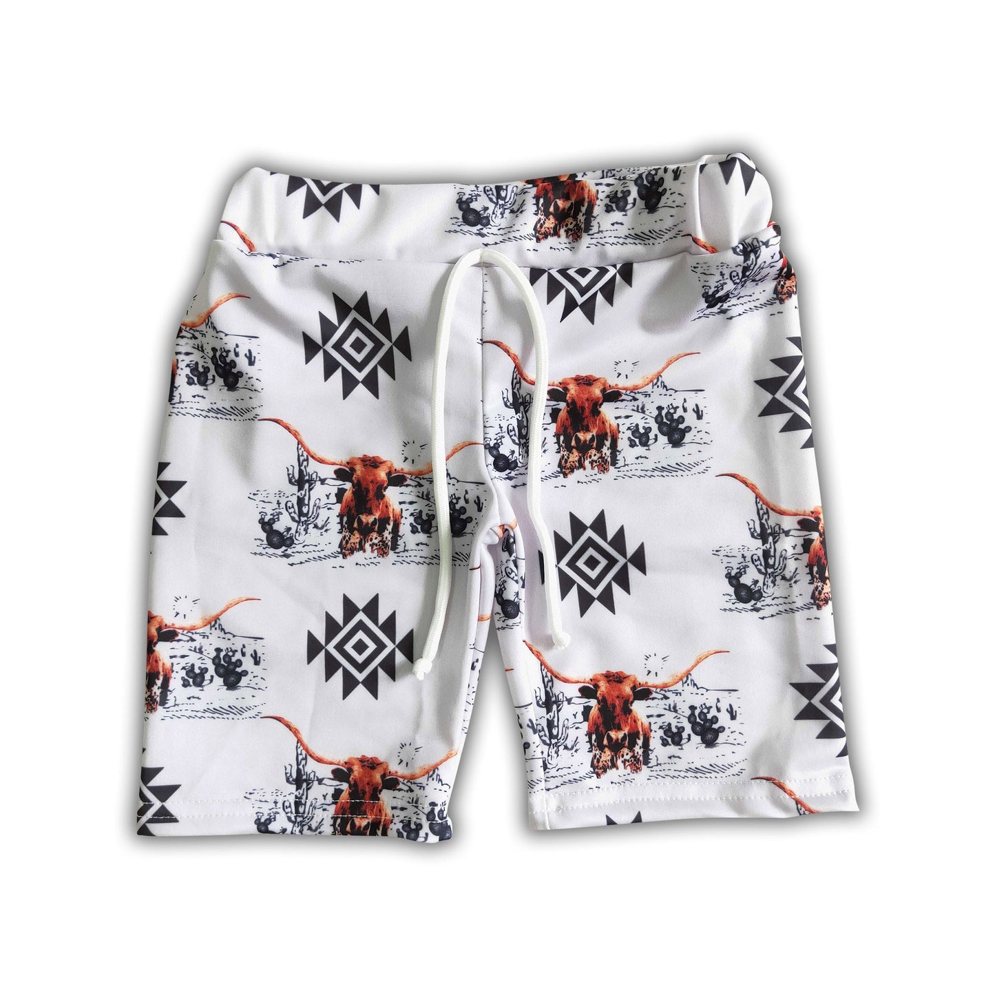 Cow aztec baby boy trunks summer swimsuit