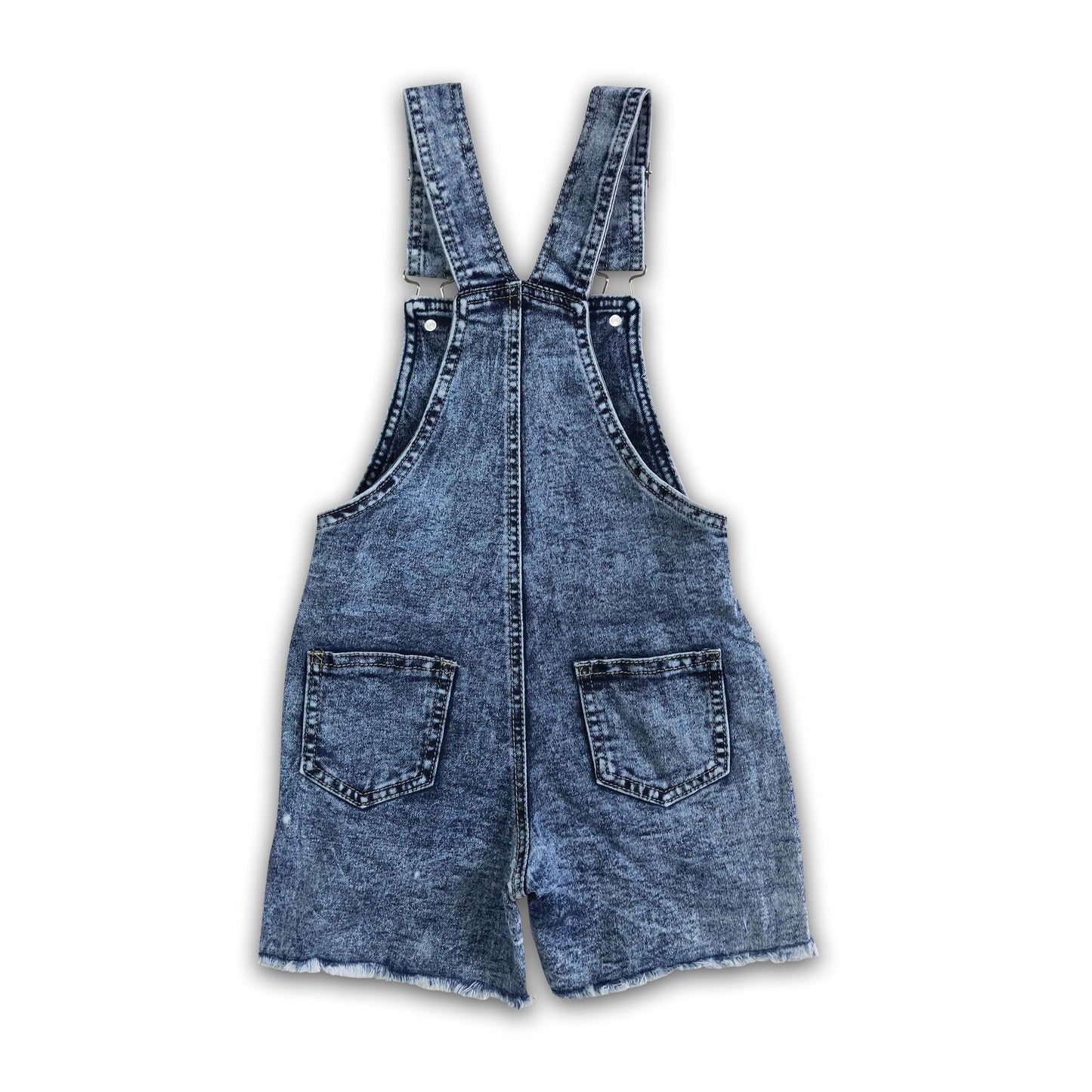 Highland cow denim jeans baby girls overalls